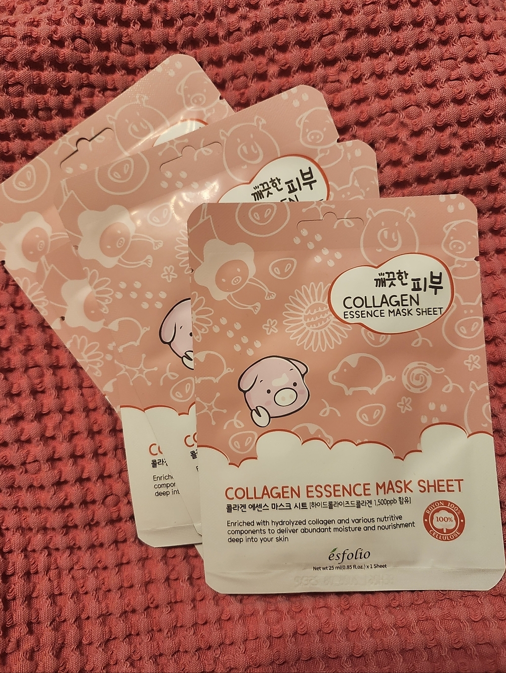 🥰Free Gift W/ $10 Purchase, Korean Esfolio Collagen Sheet Mask ADD To Bundle